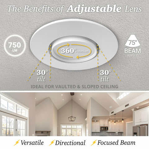 NUWATT diecast aluminum trim for heat dissipation efficiency.