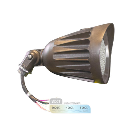 NuWatt bronze bullet spotlight outdoor bright landscape illumination