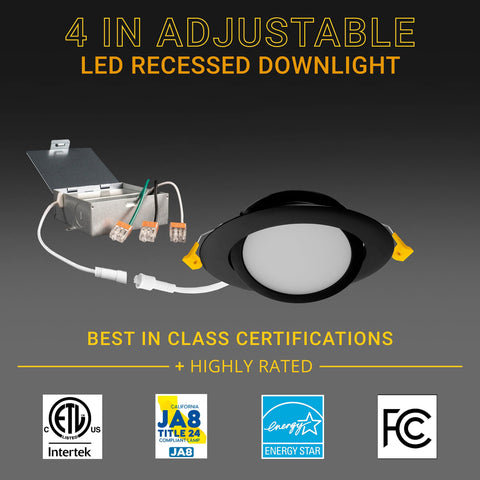 NUWATT canless design shows no recessed can, easy spring clip install