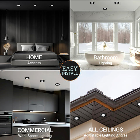 NUWATT ETL, JA8, Energy Star certified recessed lights