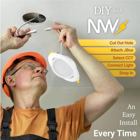 NUWATT durable heat-dissipating aluminum frame for longevity.