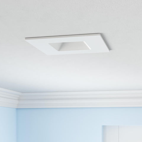 NUWATT square light showing 5CCT switch for ambience control.
