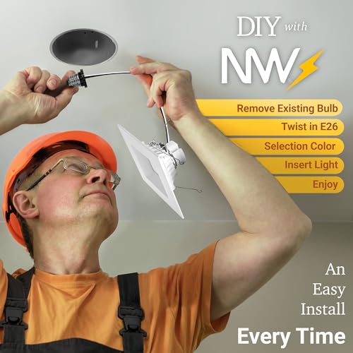 NUWATT square trim and aluminum frame offer durable, stylish details.