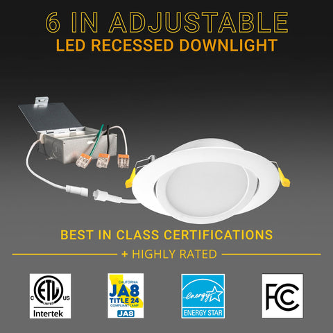 NUWATT tiltable lens at 30 degrees provides directional lighting.