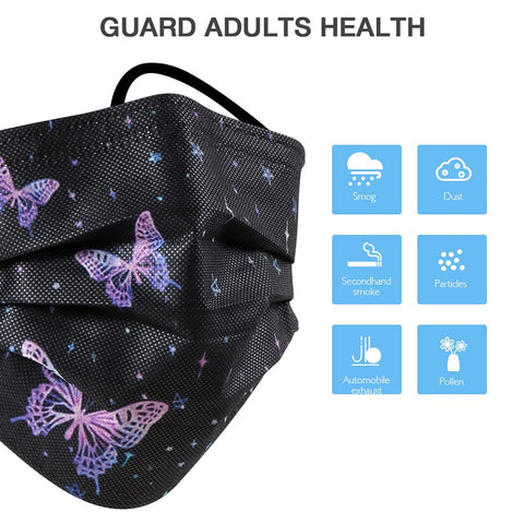 NVGSN nose-clip pleated design mask provides snug fit and reduced fog.
