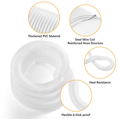 Nvifco clear dust hose lets you watch suction progress in real time