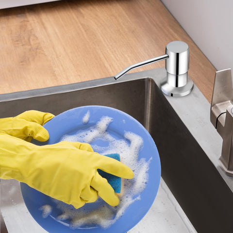 NVMTUUO soap dispenser supports hand soap, dish soap, shampoo and more liquids