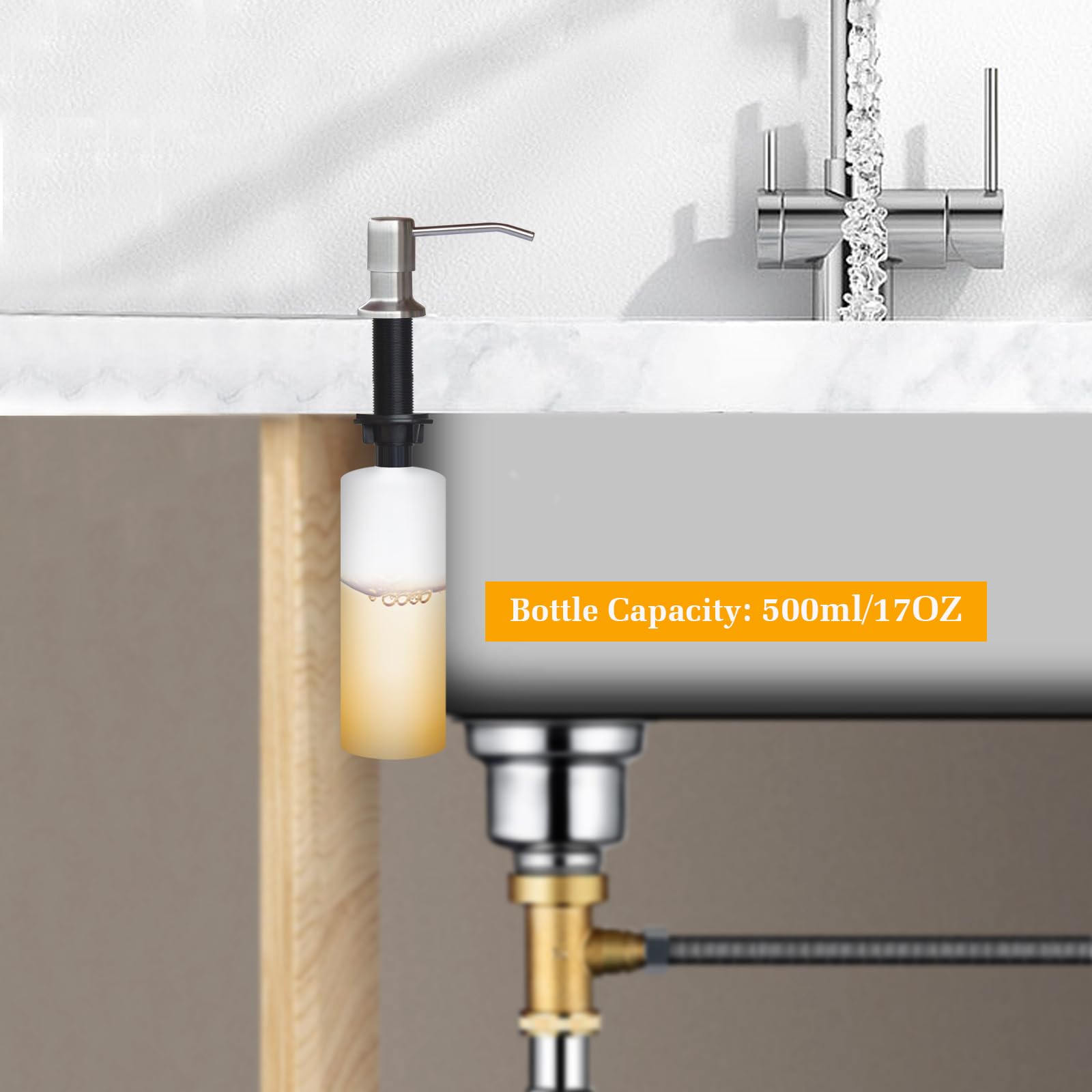 NVMTUUO top fill pump assembly enables easy refill without under sink access