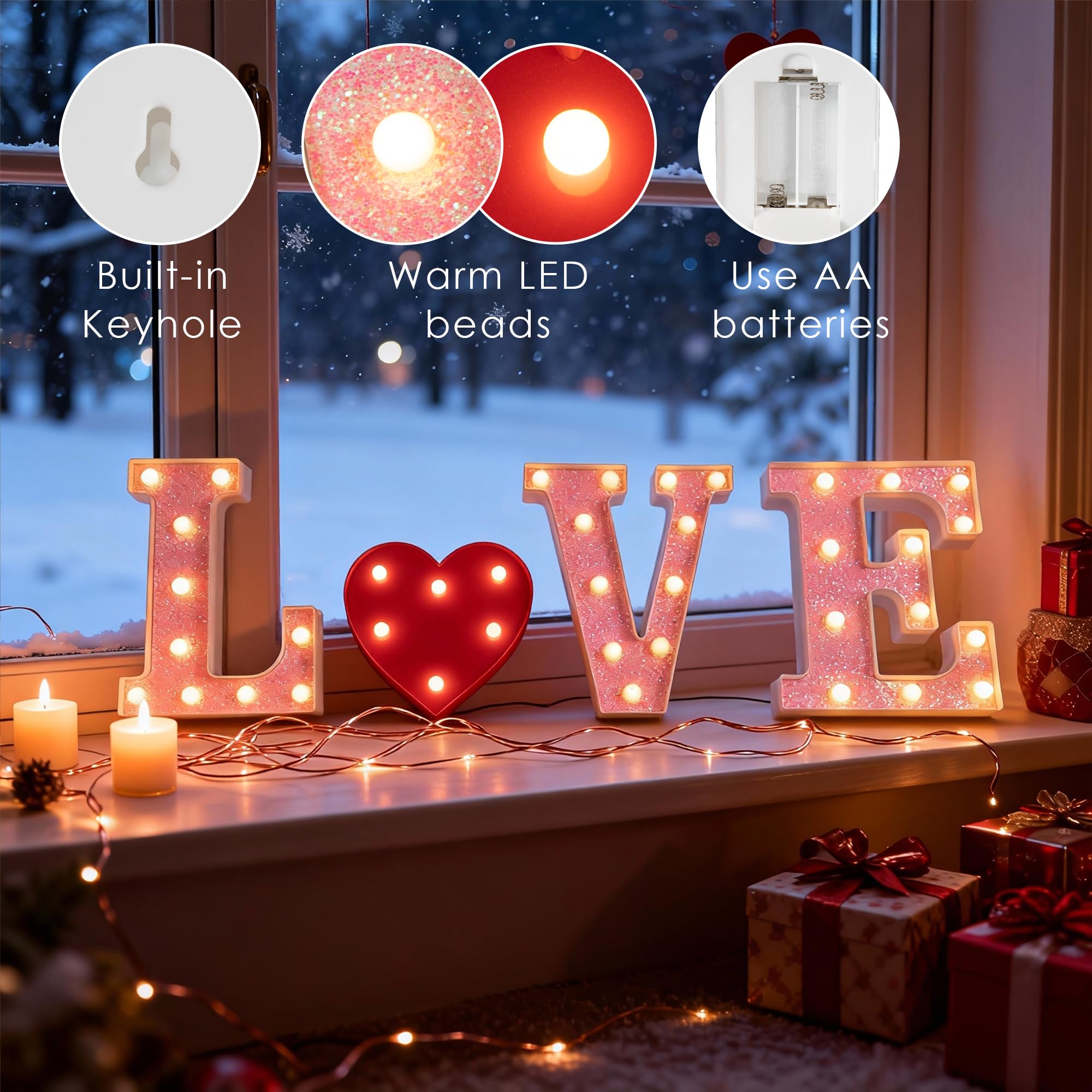 Warm LED glow enhances bedroom mood and intimate evenings