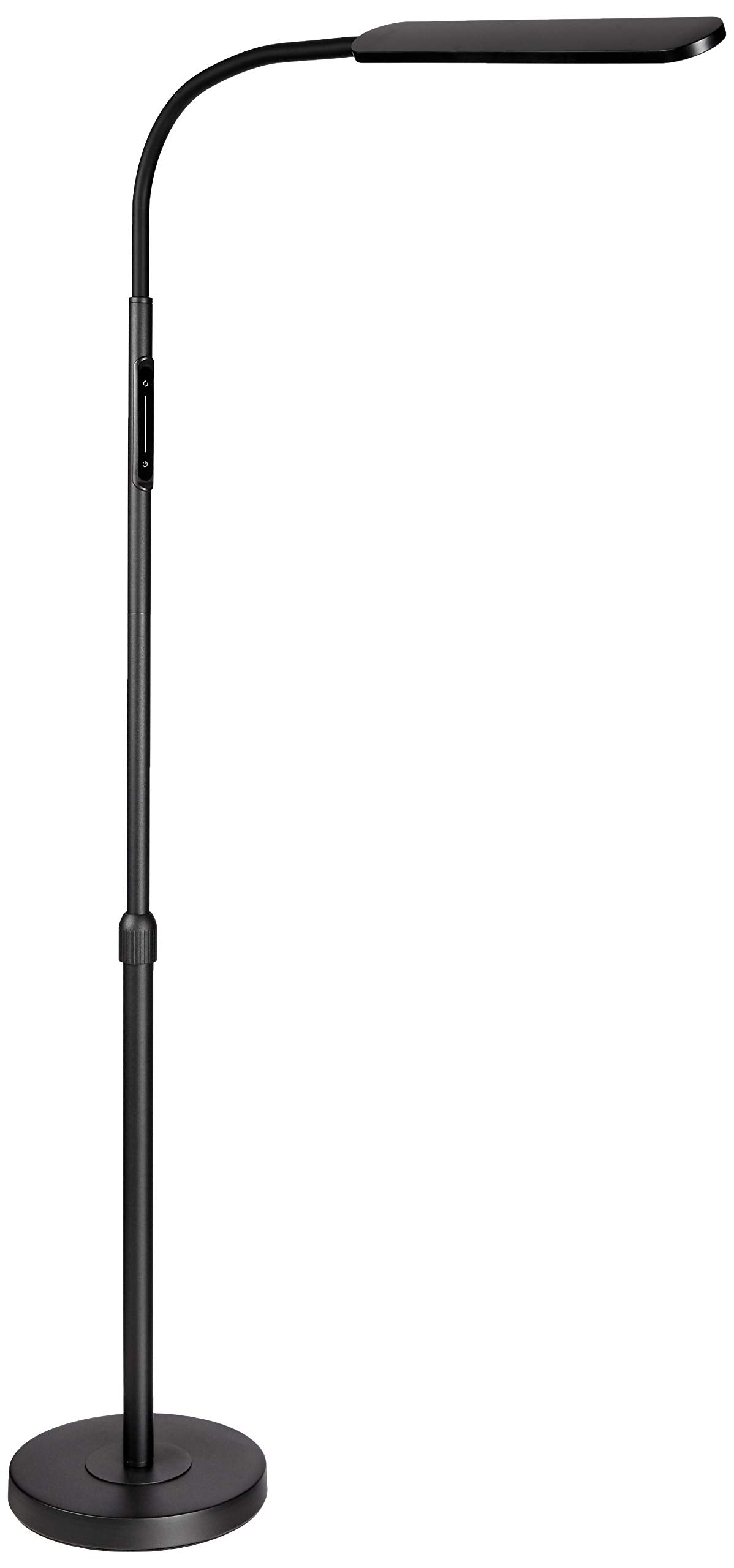 NXONE LED Floor Lamp gooseneck allows precise light direction for tasks or reading.