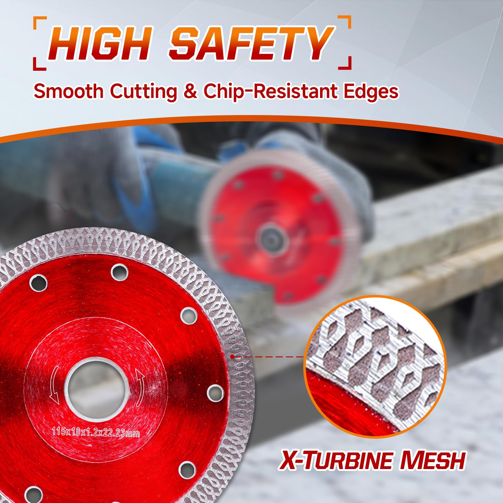 NXPPYY blade supports wet and dry cutting for versatility