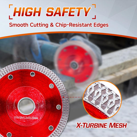 NXPPYY blade supports wet and dry cutting for versatility