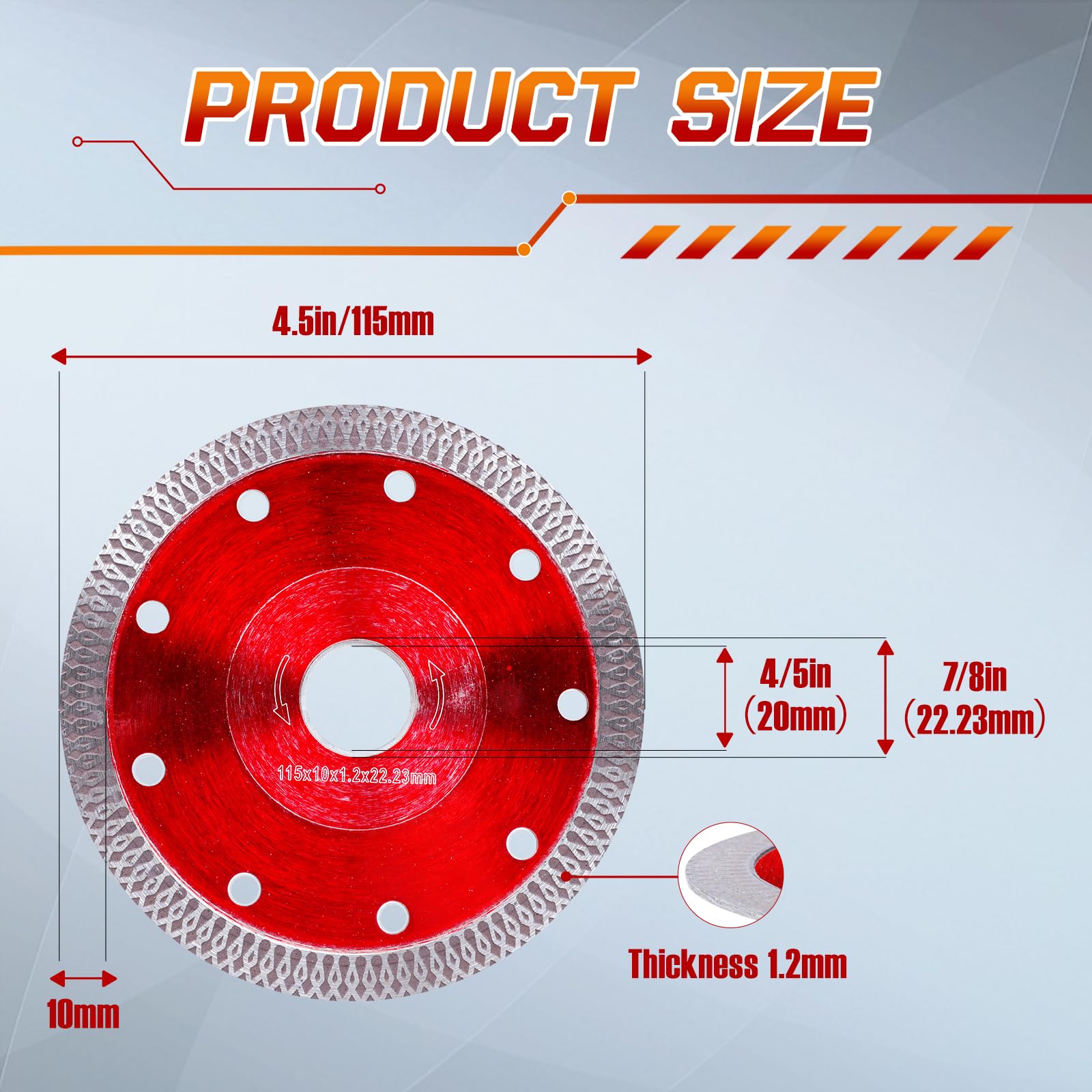 NXPPYY X-teeth turbo mesh rim delivers fast smooth tile cutting
