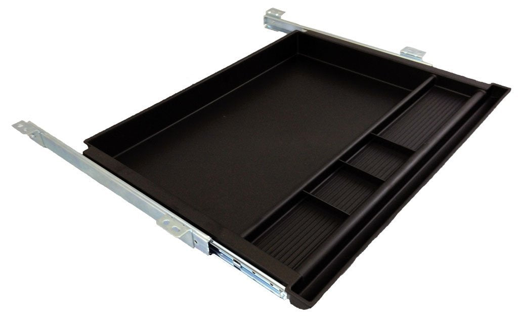 NYCCO Pencil Drawer under desk with ball-bearing slides for easy access to supplies.
