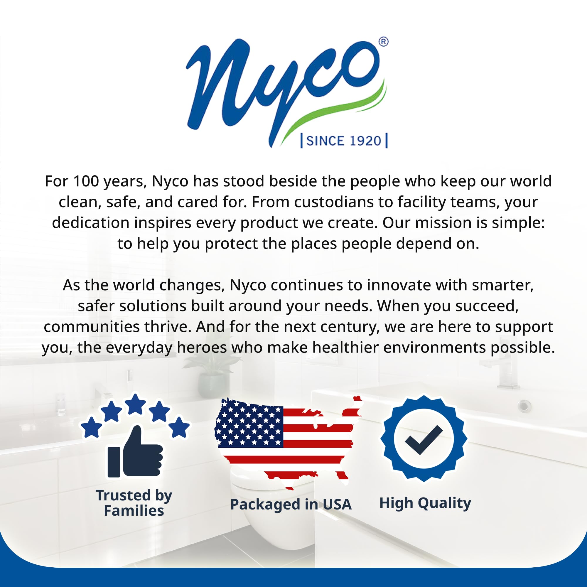 Nyco Urinakleen safety and application guidelines shown in brochure