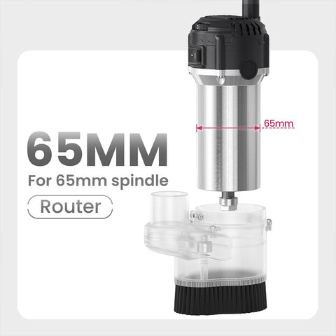 NymoLabs 65mm dust shoe dual-bristle layers promote debris capture