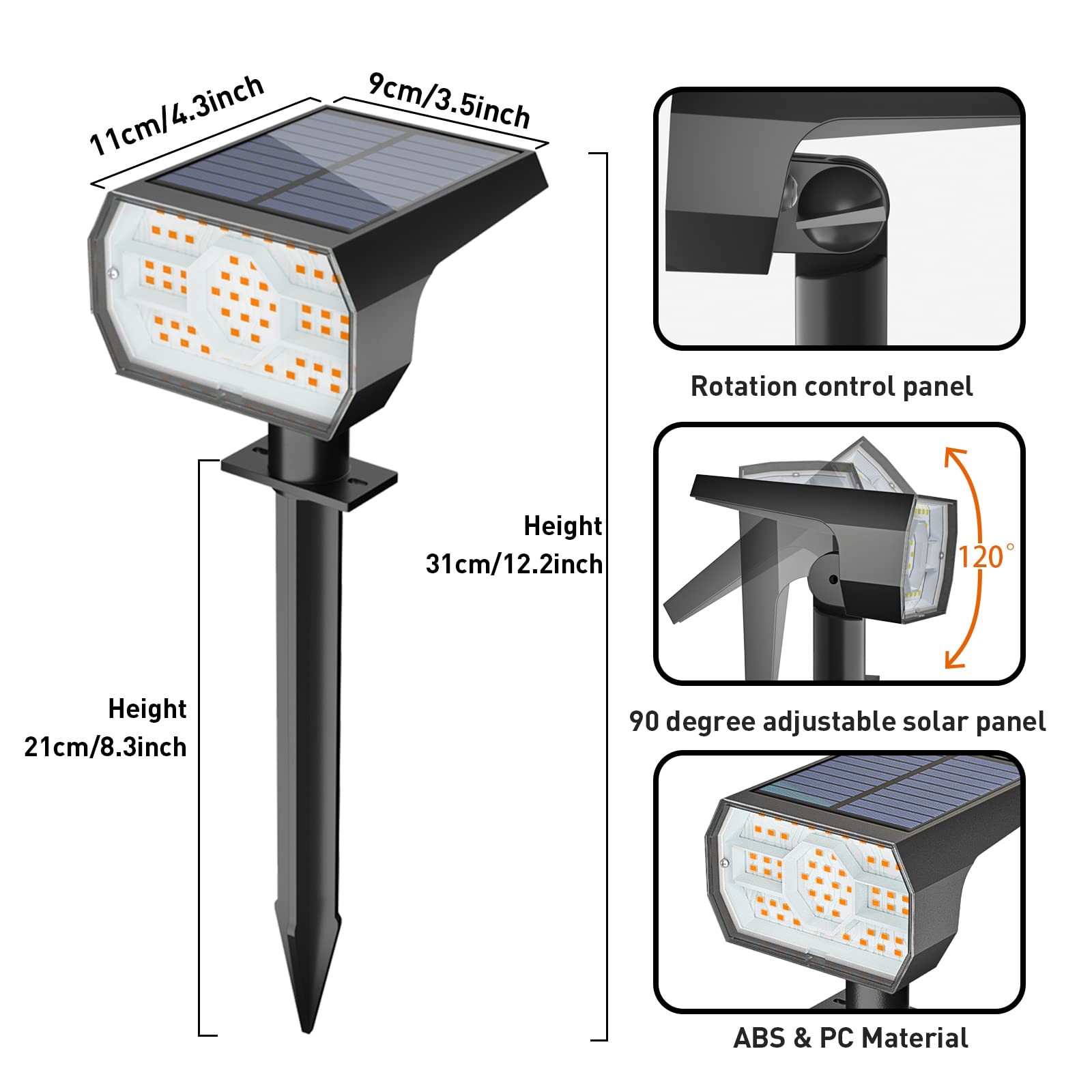 NYMPHY solar lights wall-mount option shines from above to illuminate pathways.