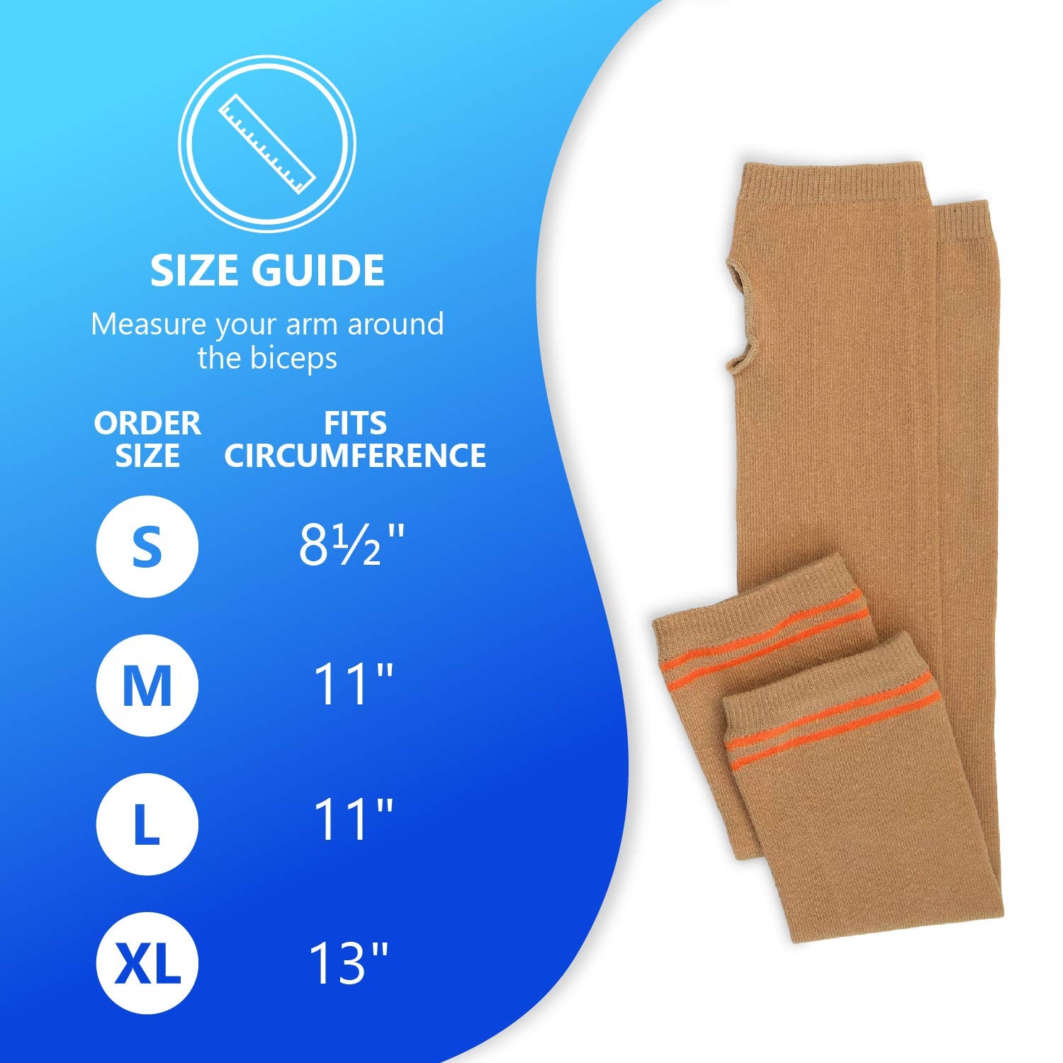 NYOrtho Geri-Sleeves color-coded bands help identify the right size quickly.