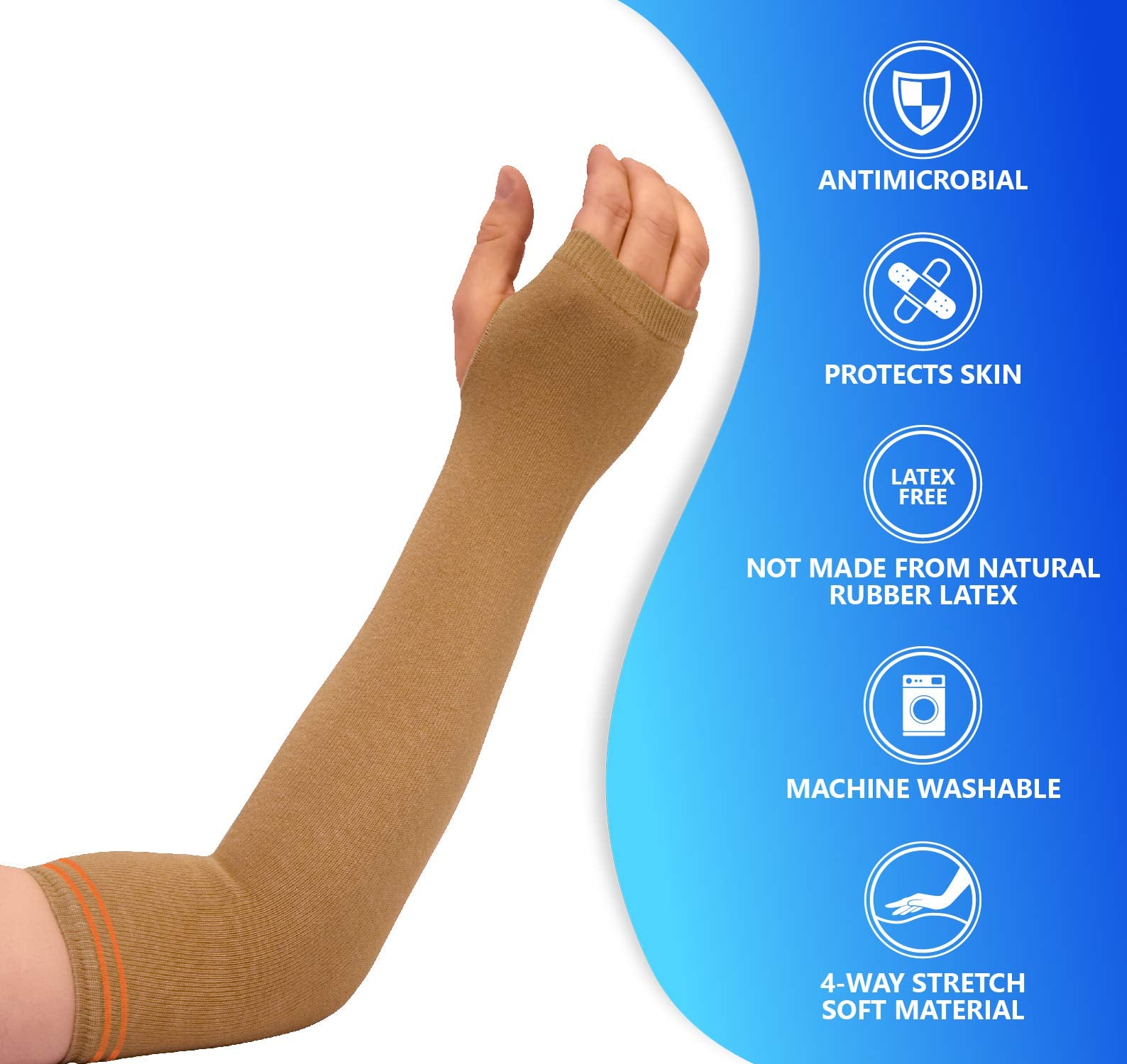 NYOrtho Geri-Sleeves latex-free design provides comfort for sensitive skin.