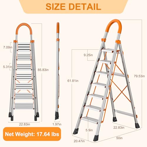 NYtoll Stainless Steel Ladder with anti-slip steps provides secure daily use.