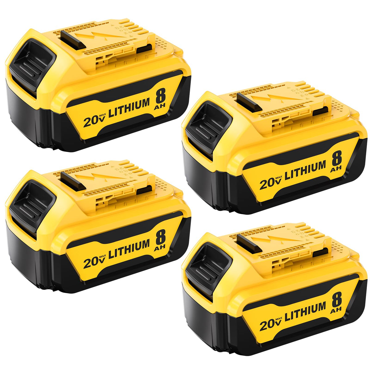 Nyveyoo 8000mAh Dewalt 20V battery with extended runtime visual