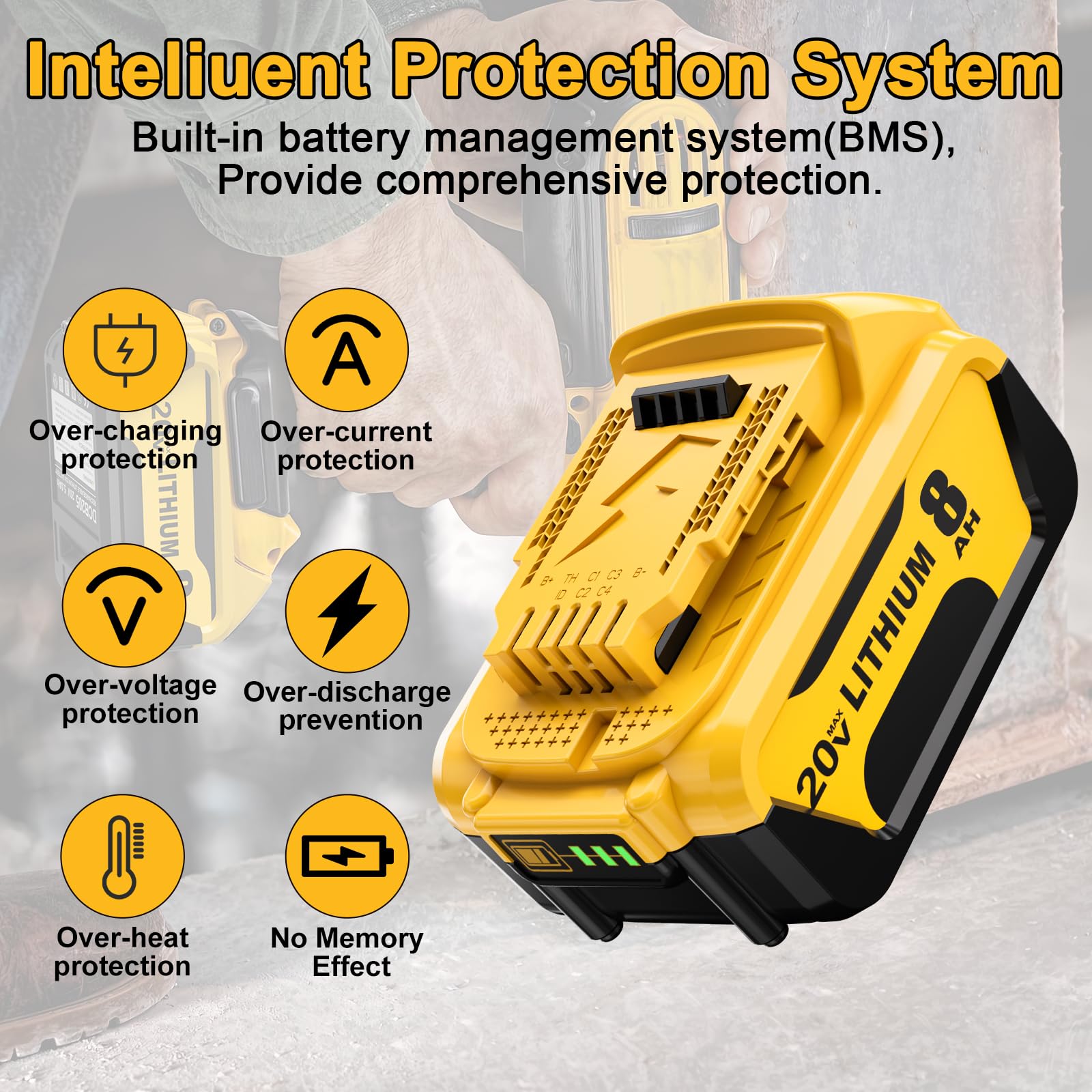 Nyveyoo six-layer protection system on battery