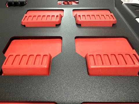 NyVoozy Milwaukee toolbox mounting plate integrated with Packout system
