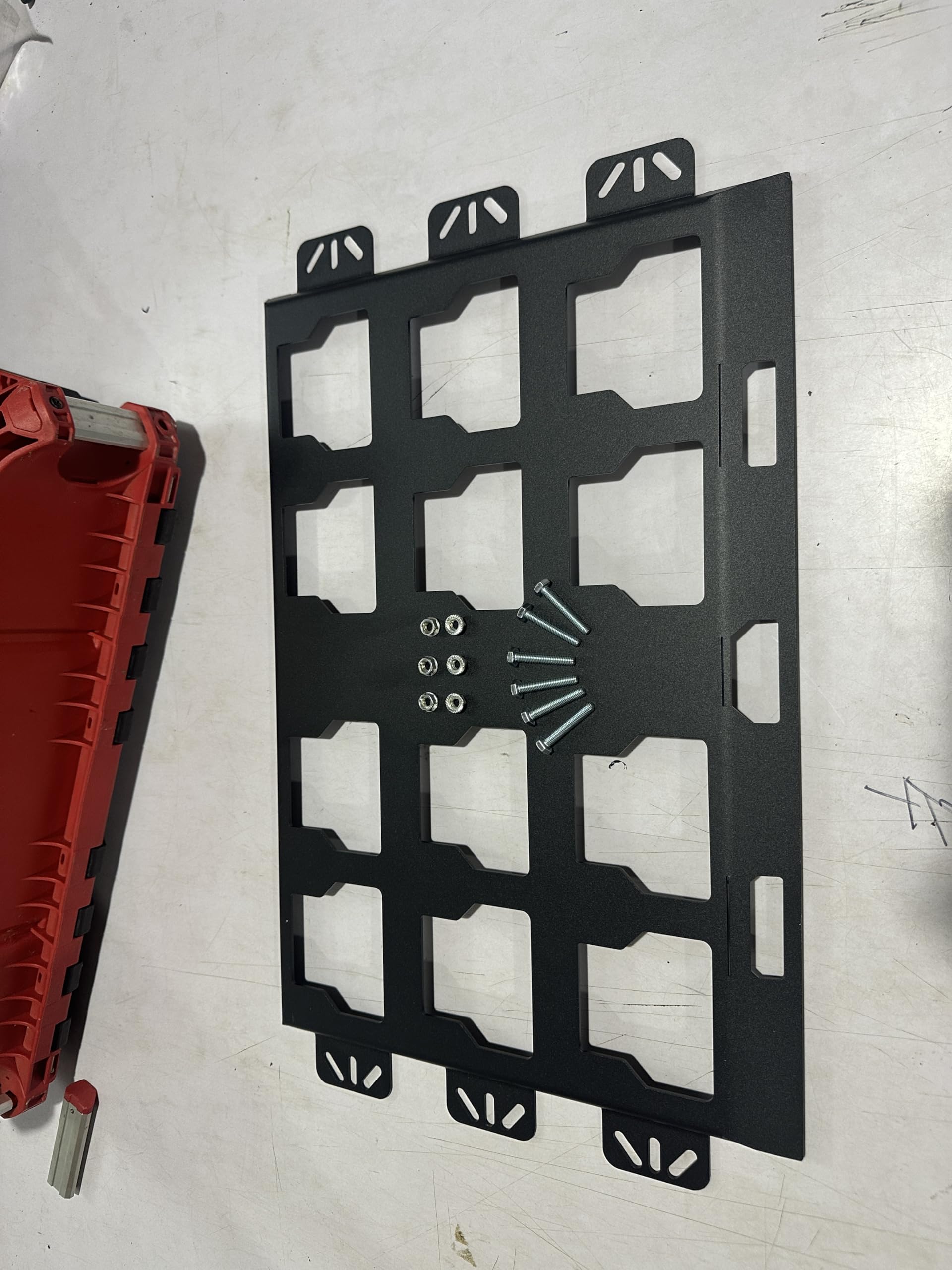 NyVoozy wall and floor mount for Packout provides flexible placement