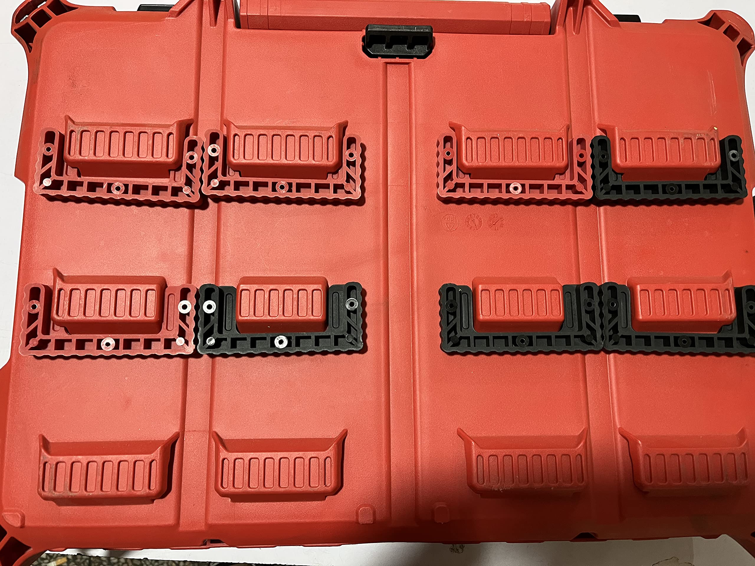 NyVoozy wall-mount Packout cleats for modular storage system.