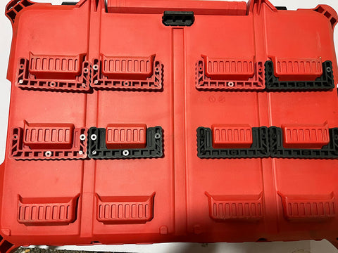 NyVoozy wall-mount Packout cleats for modular storage system.