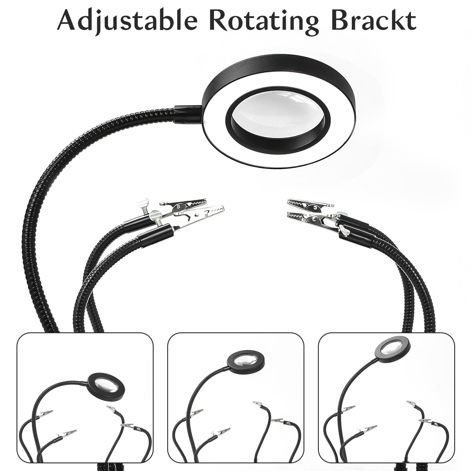 NZQXJXZ magnetic base and insulated clips stabilize delicate work