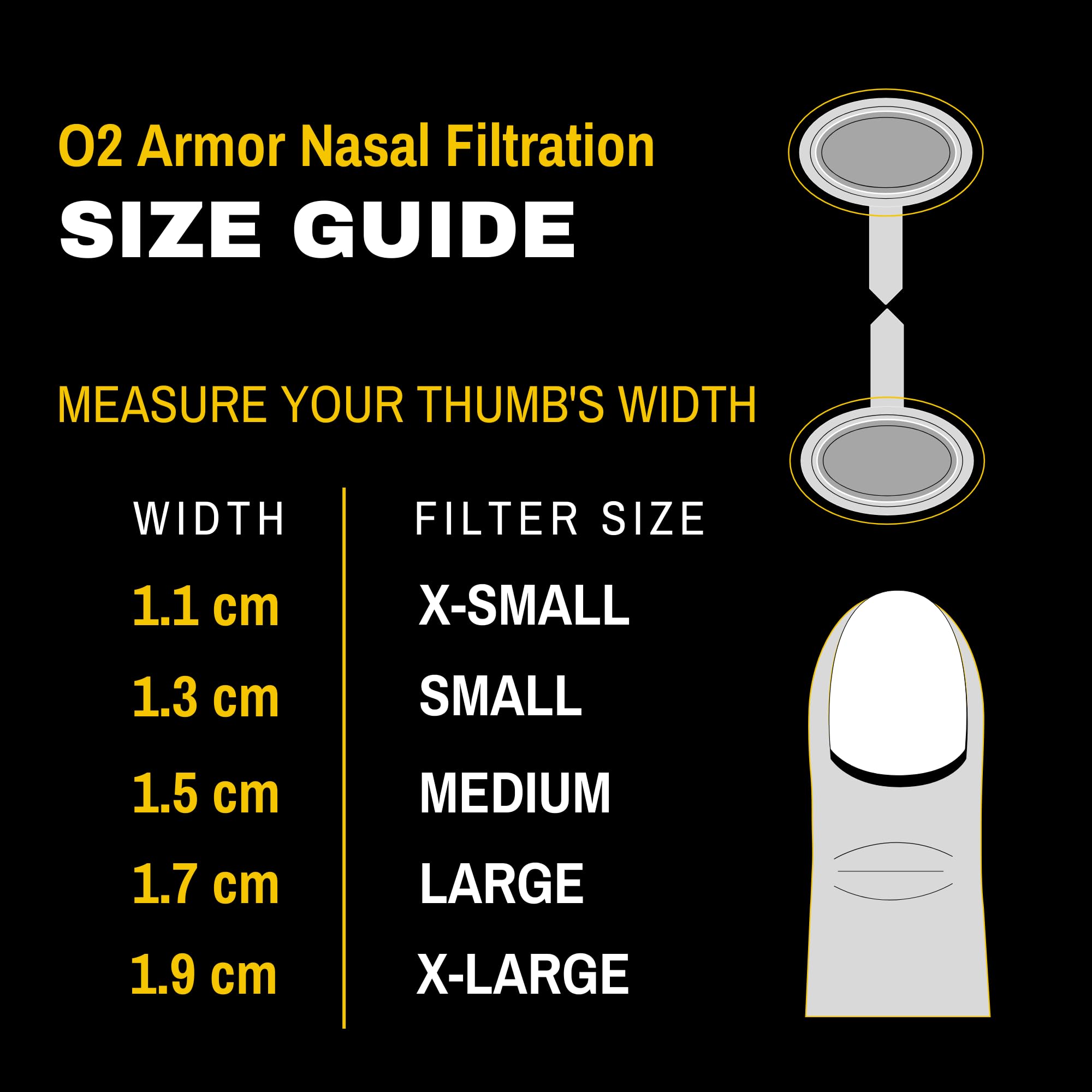 Vent design of O2 Armor nose filter enables comfortable wear