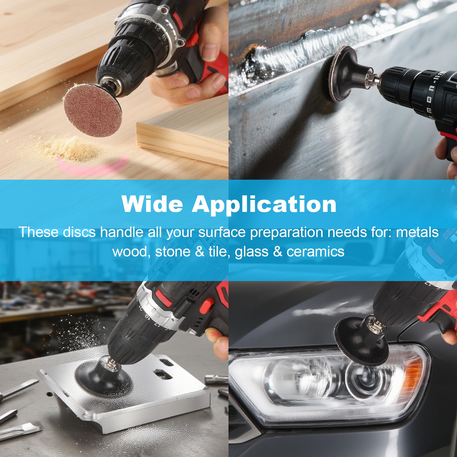 Oacdiel universal fit backing pads compatible with multiple tools