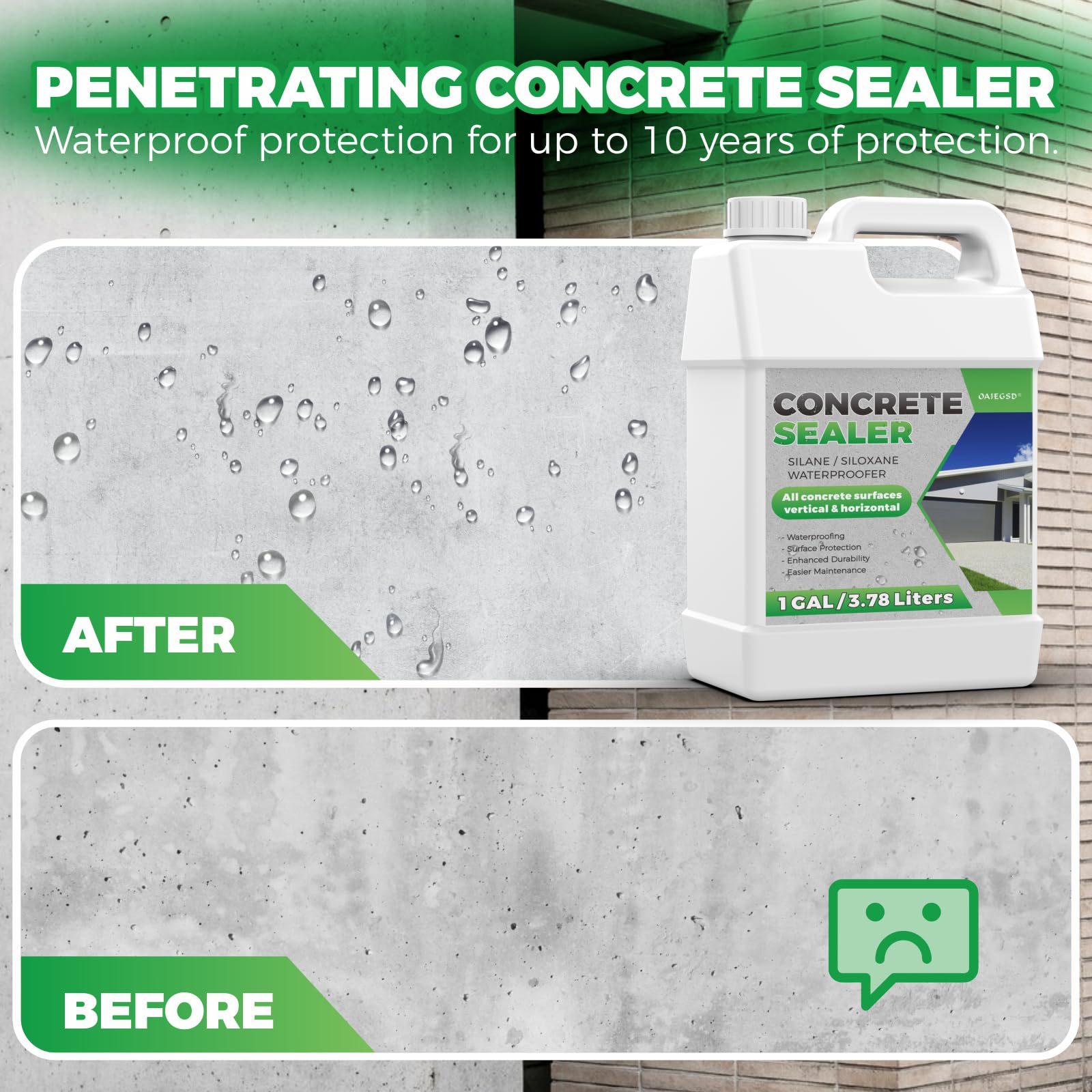 OAIEGSD driveway sealer outdoor use reduces water absorption and stains