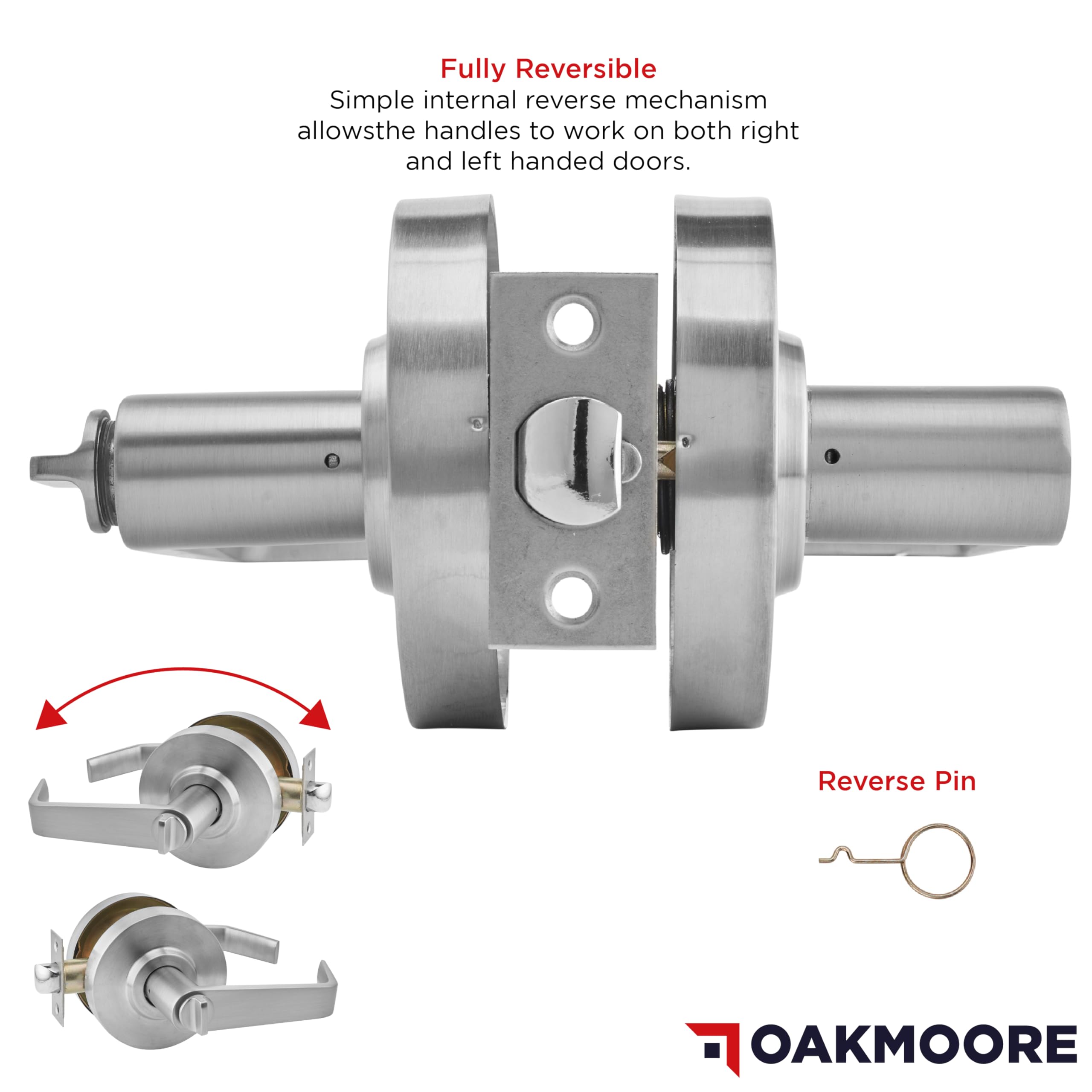 OakMoore Keyed Entry Indicator left-right handed compatibility for versatile mounting