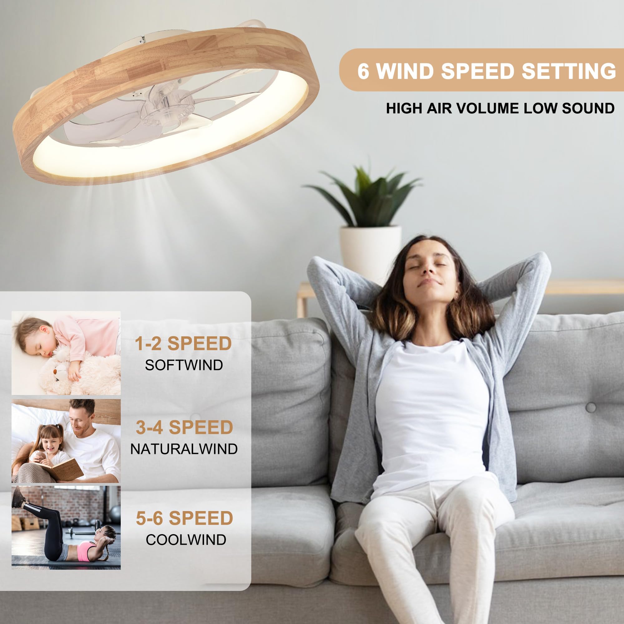 Oaks Aura LED light with color temperature range from 3000K to 6000K.