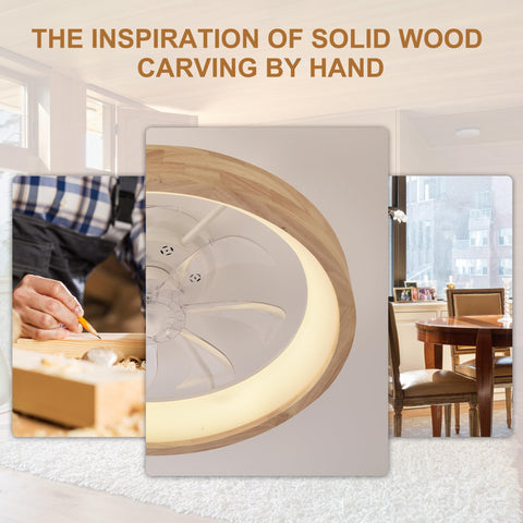 Oaks Aura low-profile flush mount designed for compact spaces.