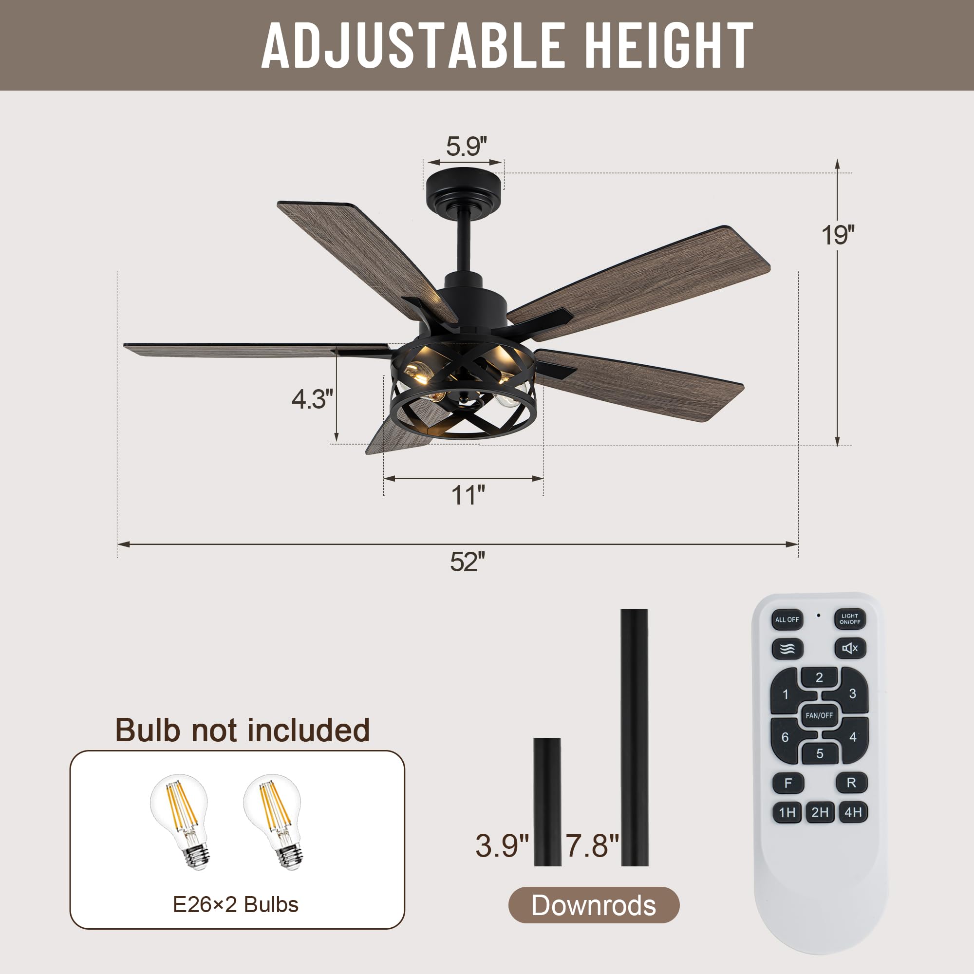 Oaks Aura packaging and hardware image indicates quick setup.