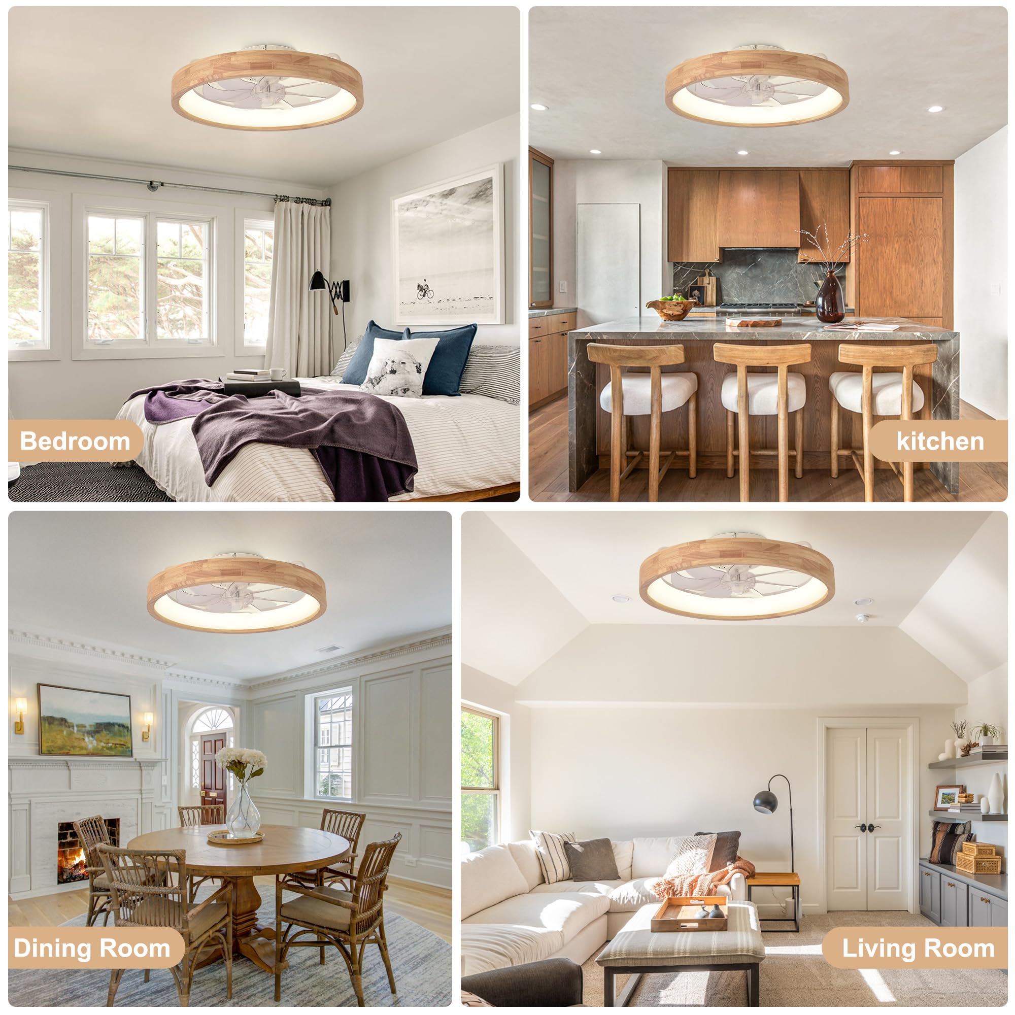 Oaks Aura wooden finish detail adds natural warmth and style.