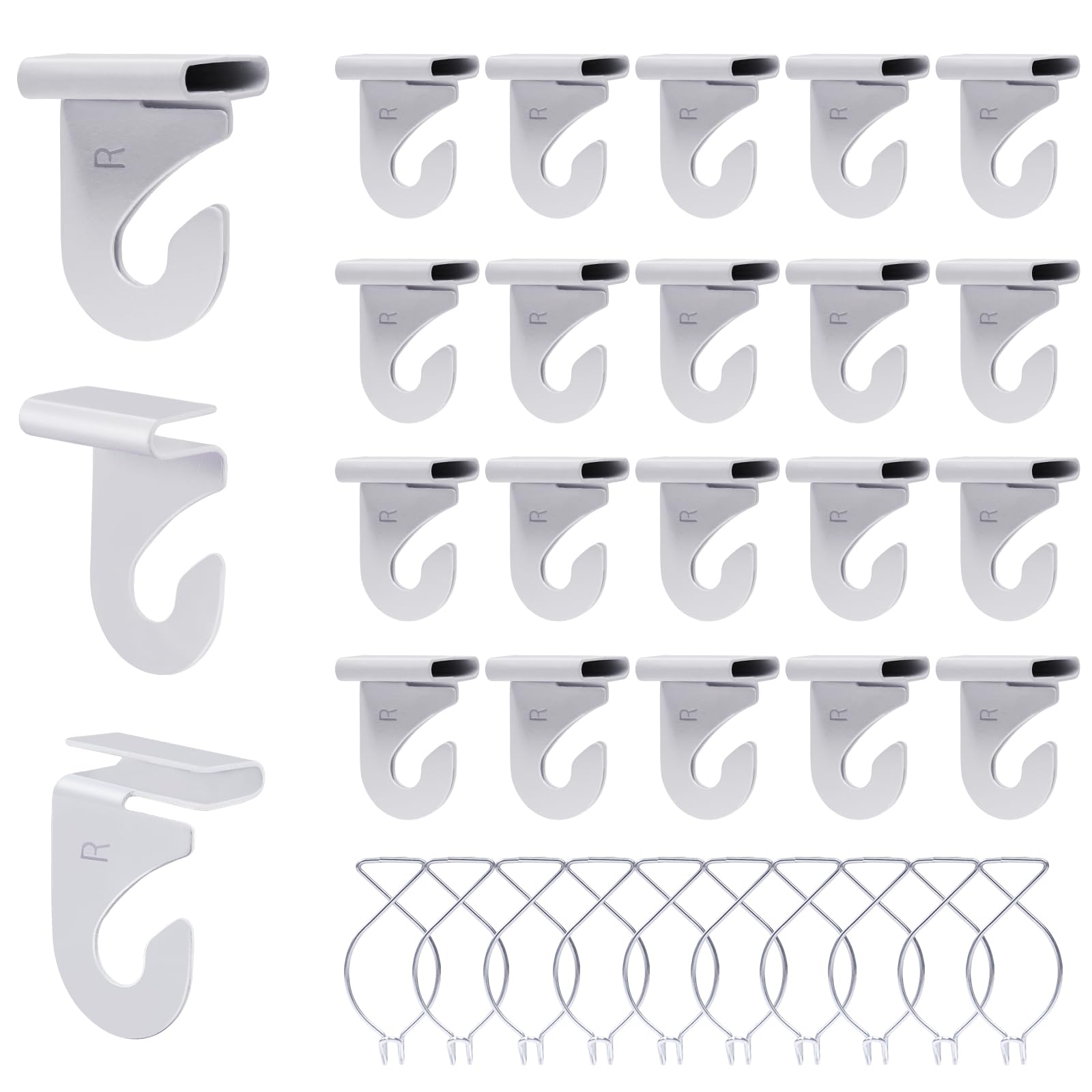 OALEN 60 drop ceiling hooks pack closeup showing sturdy construction and easy installation