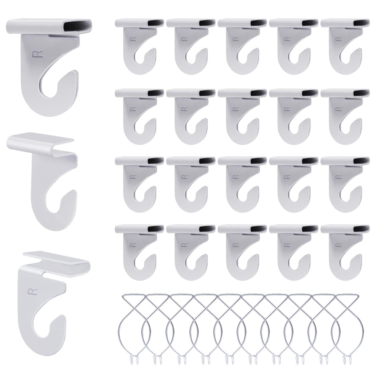 OALEN 60 drop ceiling hooks pack closeup showing sturdy construction and easy installation