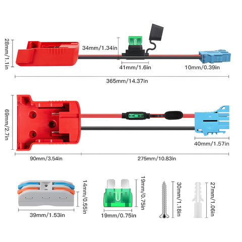 OAMCE two-pack power wheel adapters for DIY robotics and toys.