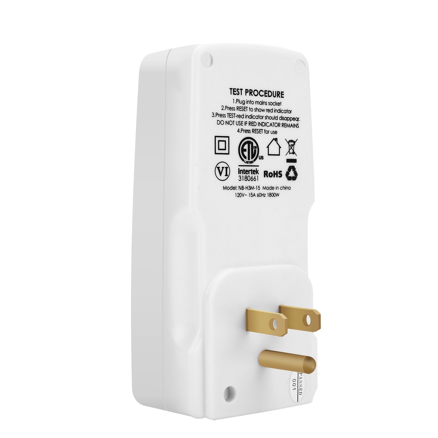 OAONAN GFCI adapter compact design fits in a toolbox