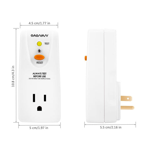 OAONAN GFCI adapter rugged build for outdoor and humid environments