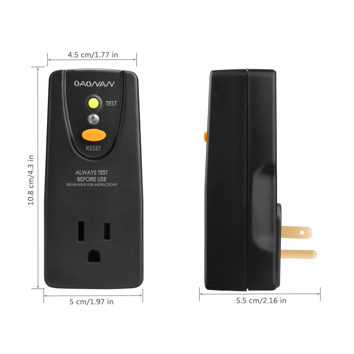 OAONAN GFCI power indicator shows status at a glance