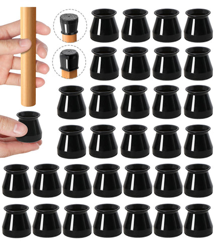 OASMU 32-piece silicone felt chair leg pads for quiet, smooth movement.