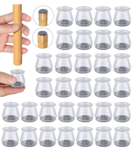 OASMU chair-leg protectors pack shot - smooth glide on wooden floors