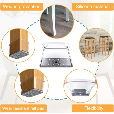OASMU floor protecting pad reduces scratches on hardwood and tile surfaces