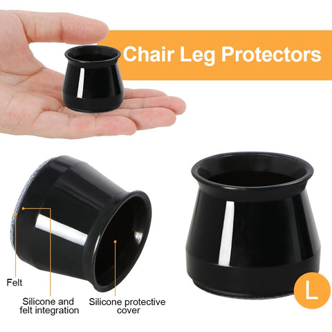 OASMU protects hardwood and ceramic floors from chair scuffs