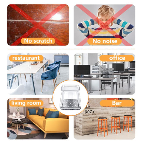 OASMU floor protection reduces noise and prevents bumps